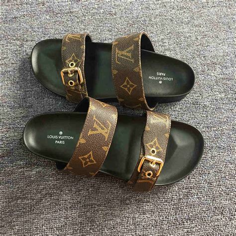 lv slides brown|Brown in Shoes for Women .